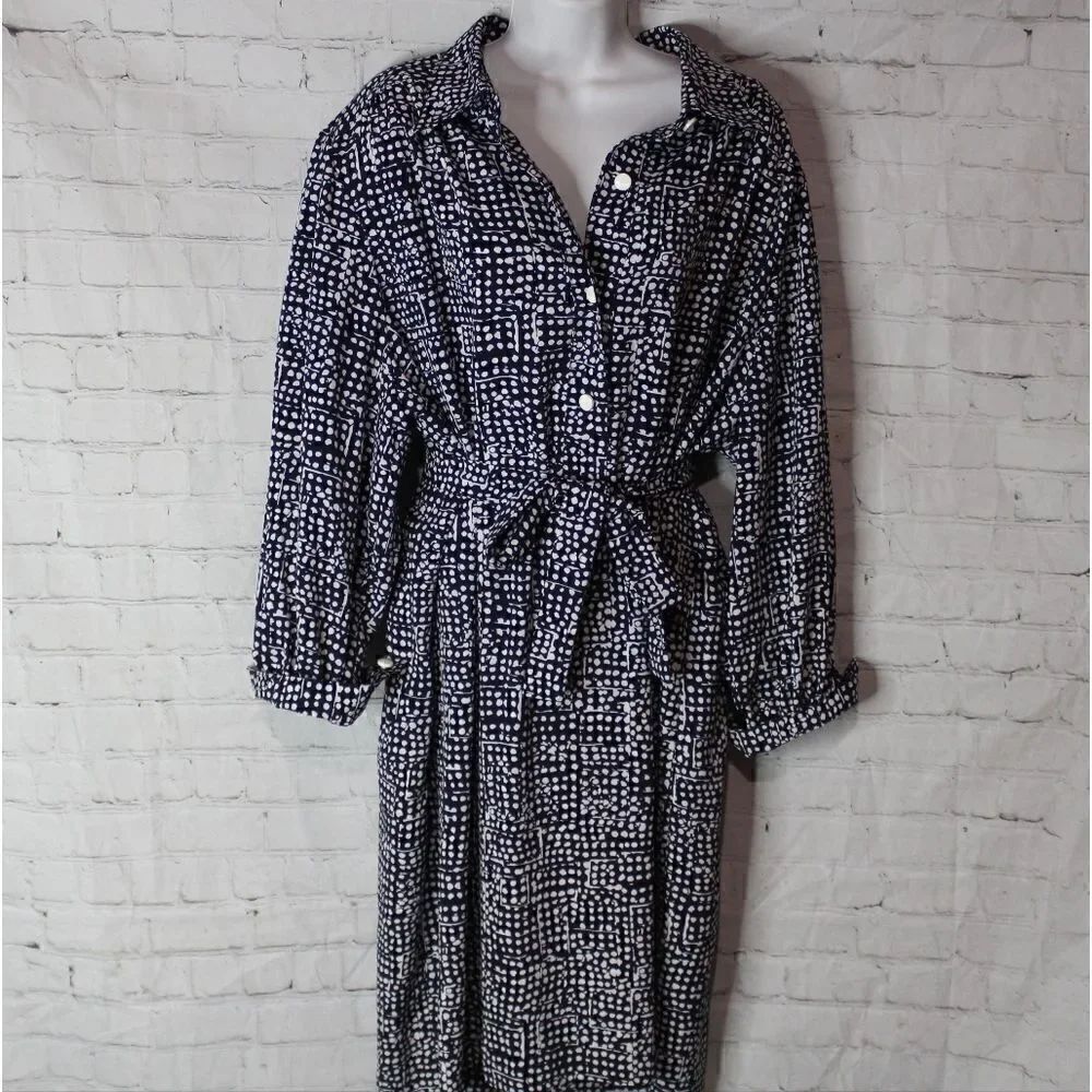 Women's Vintage BROWNSTONE WOMAN Long Sleeves Dress Size 24W